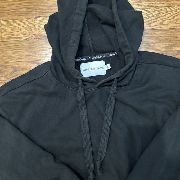 Calvin Klein Hoodie Women’s Large Black Ck Jeans - Picture 3 of 10